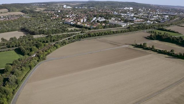 Drone Aerial Shot of G&ouml;ttingen in Lower Saxony, Germany.