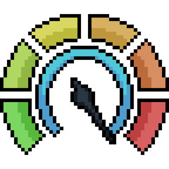 vector pixel art meter