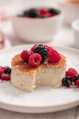 Flanc coco fruits rouges