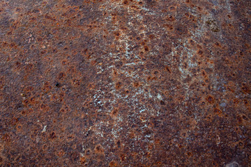 Texture of old metal with corrosion, rust close-up for a photophone