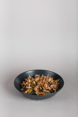 japanese national food, sushi on light background