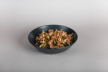 japanese national food, sushi on light background
