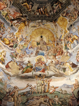 Last Judgment, fresco by Giorgio Vasari in the Cattedrale di Santa Maria del Fiore (Cathedral of Saint Mary of the Flower), Florence, Italy