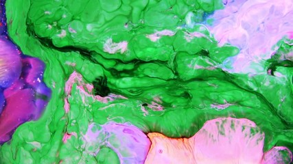 Very Nice Ink Abstract Psychedelic Paint Liquid Motion Background Texture Video.