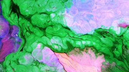 Very Nice Ink Abstract Psychedelic Paint Liquid Motion Background Texture Video.