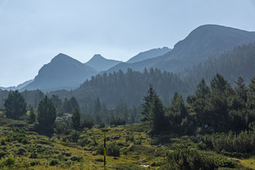 Landscape of Begovitsa River Valley, Pirin Mountain, Bulgaria