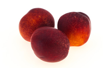 Sweet tasty ripe few nectarines