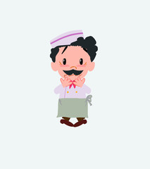 Chef shrugged in fear.