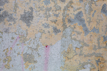 Old Weathered Damaged Peeling Concrete Wall Texture
