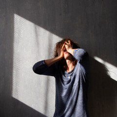 the young woman and her grief