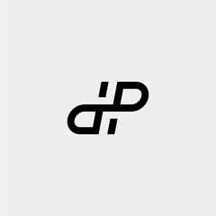 Fototapeta premium Letter DP PD DHP Logo Design Simple Vector