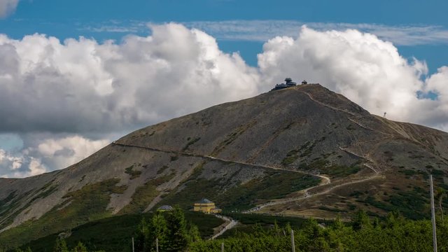 Highest peak of Lower Silesia - Sniezka Mountain in Karkonosze/Poland