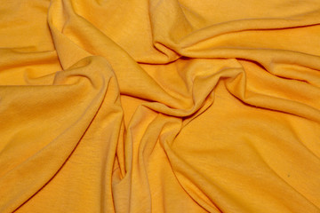 yellow silk background of fabric