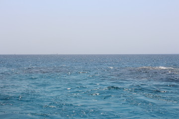 incredibly beautiful red sea in the afternoon