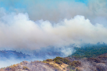 Helicopter wild fire