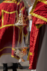 Censer in a procession, Holy Week