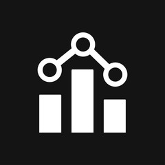 Analytics icon. Vector illustration style is flat iconic symbol