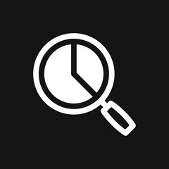 Analytics icon. Vector illustration style is flat iconic symbol