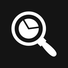 Analytics icon. Vector illustration style is flat iconic symbol