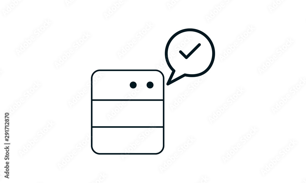 Aufkleber true data icon for accurate data representation