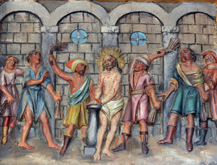 Fototapeta na wymiar Flagellation of Christ
