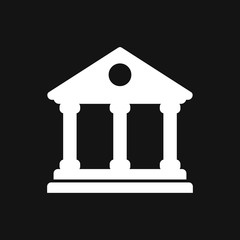 Bank icon design template. Vector icon, symbol