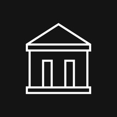 Bank icon design template. Vector icon, symbol