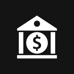 Bank icon design template. Vector icon, symbol