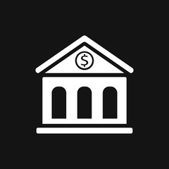 Bank icon design template. Vector icon, symbol