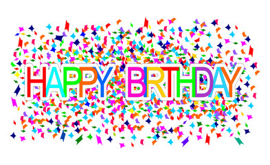 Happy Birthday Banner - illustration