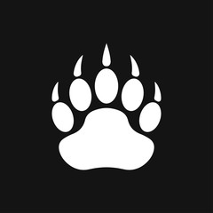 Bear icon. Vector concept illustration for design.