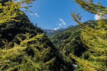 南アルプスの山々
