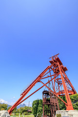 竪坑櫓　田川市石炭記念公園　福岡県田川市
