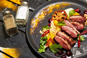 Roast duck salad