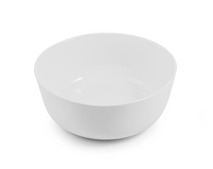 white bowl isolated on white background