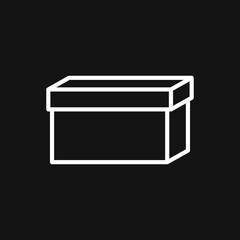 Box icon or logo in modern style.