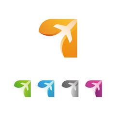 Modern Aviation And Travel Logo Template