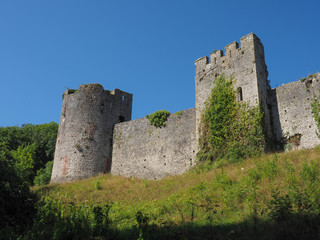 Fototapeta na wymiar Chepstow Castle ruins in Chepstow