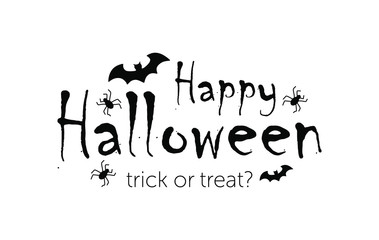 Happy Halloween message design background, vector illustration