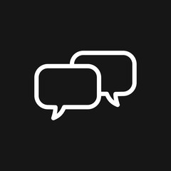 Naklejka premium Speech bubble icons on background. Vector illustration.