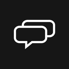 Speech bubble icons on background. Vector illustration.