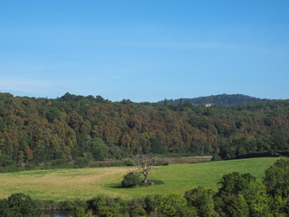 View of countryside in Chepstow