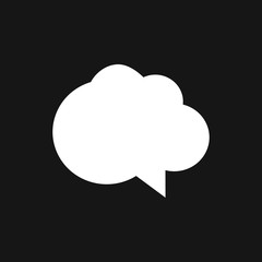 Speech bubble icons on background. Vector illustration.