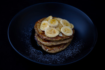 Healthy banana pancake