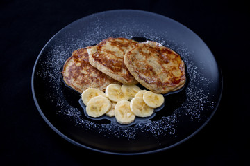 Healthy banana pancake
