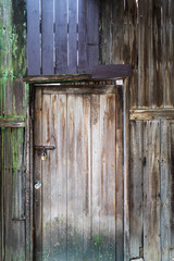 old wooden door
