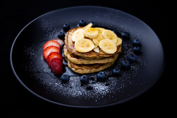Healthy banana pancake