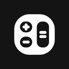 Calculator icon vector. Savings, finances sign, economy concept