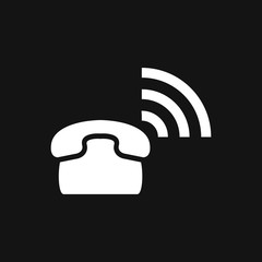 Call icon in trendy flat style isolated on background.