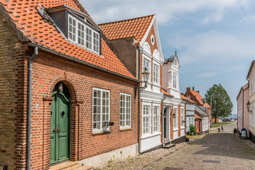 the picturesque lane to the harbour of Aero, Denmark